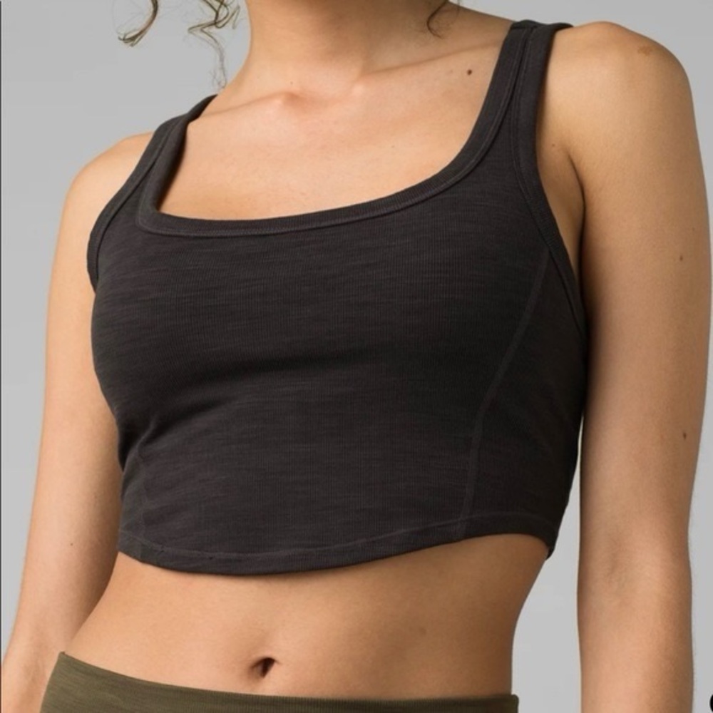 prAna Becksa Bralette Sports Bra in Heather Gray